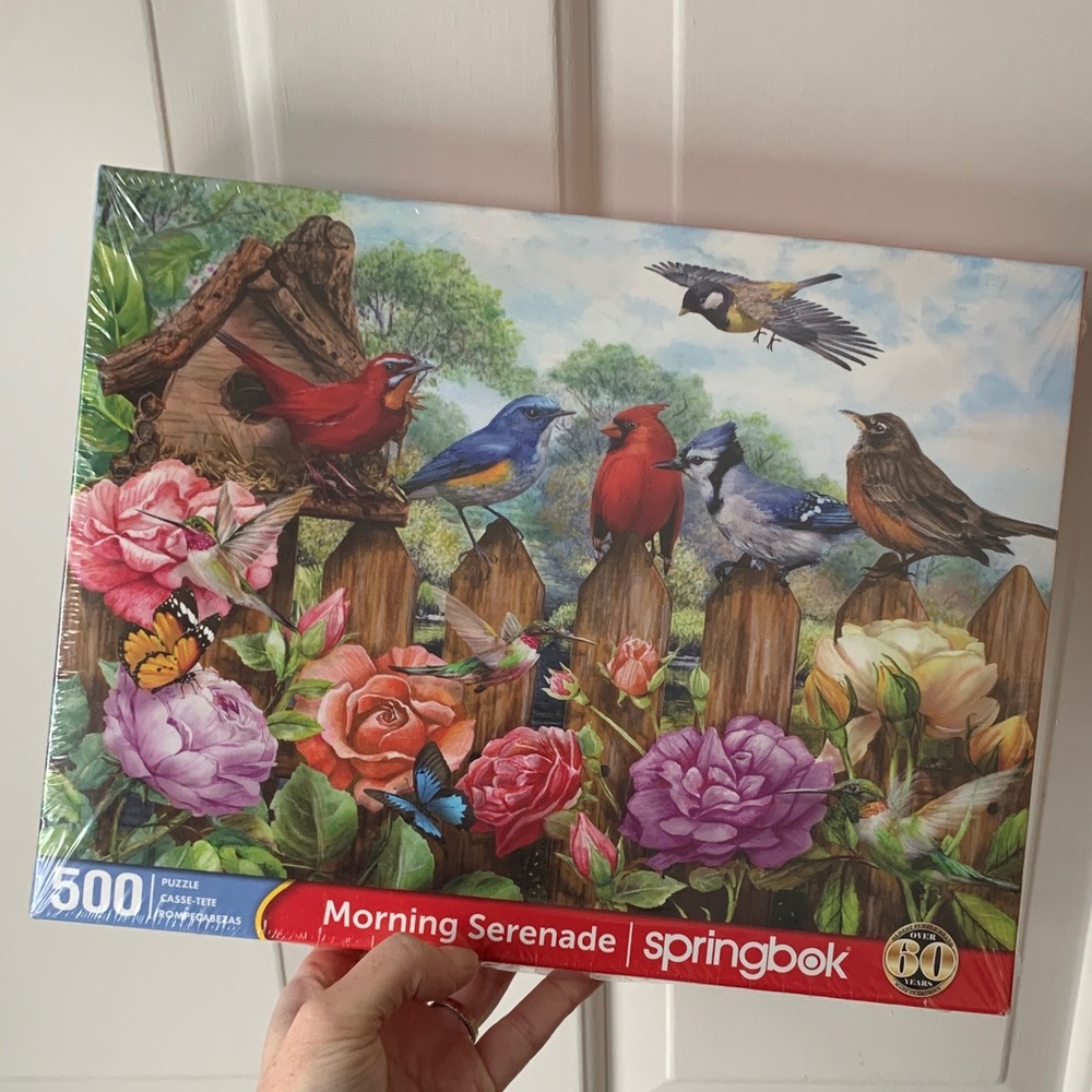 Morning Serenade Puzzle - Colorful Bird Scene
